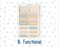 Kit 0243 - 7x9 - Vertical Priorities - Plum Paper - Weekly Kit - November - Boho Autumn