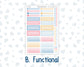 Kit 0305 - 7x9 - Vertical Priorities - Plum Paper - Weekly Kit - December - Sugarplum Parade