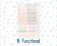 Kit 0259 - 7x9 - Vertical Priorities - Plum Paper - Weekly Kit - March - Spring Garden Chores