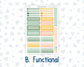 Kit 0226 - 7x9 - Vertical Priorities - Plum Paper - Weekly Kit - July - Tropical Whimsy