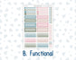 Kit 0275 - 7x9 - Vertical Priorities - Plum Paper - Weekly Kit - July - Tropical Safari Blush
