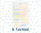 Kit 0265 - 7x9 - Vertical Priorities - Plum Paper - Weekly Kit - May - Honeybee Sky