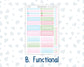 Kit 0262 - 7x9 - Vertical Priorities - Plum Paper - Weekly Kit - April - Spring Puffs