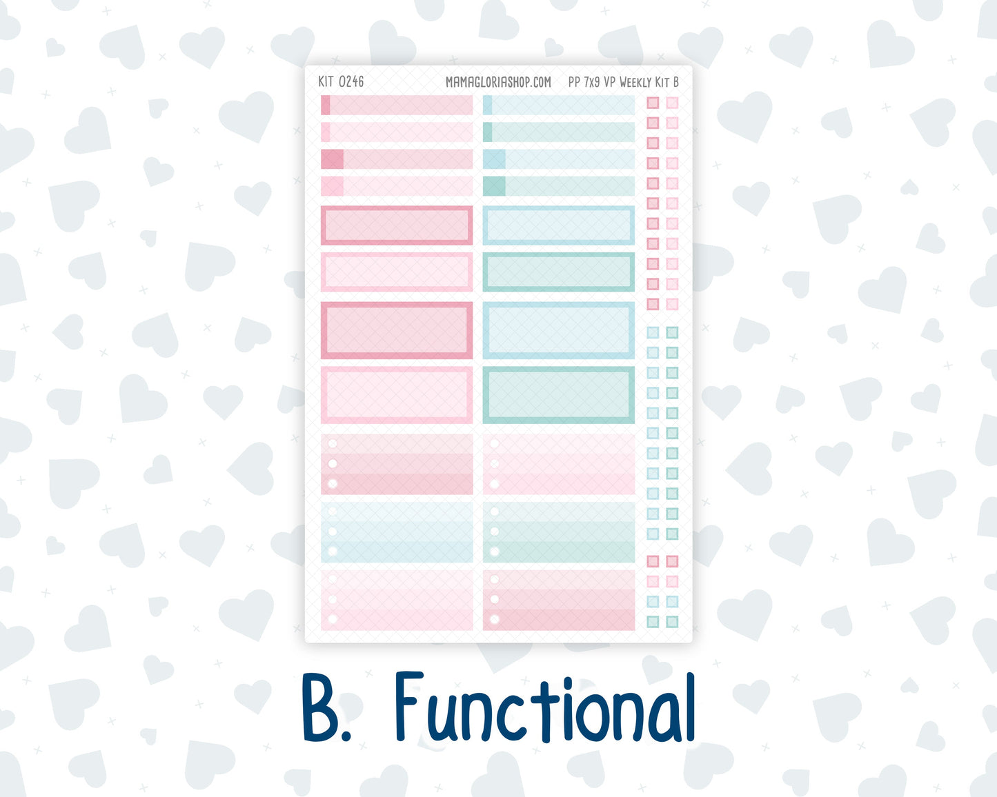Kit 0246 - 7x9 - Vertical Priorities - Plum Paper - Weekly Kit - December - Gingerbread Sweets