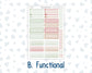 Kit 0244 - 7x9 - Vertical Priorities - Plum Paper - Weekly Kit - December - Santas Village