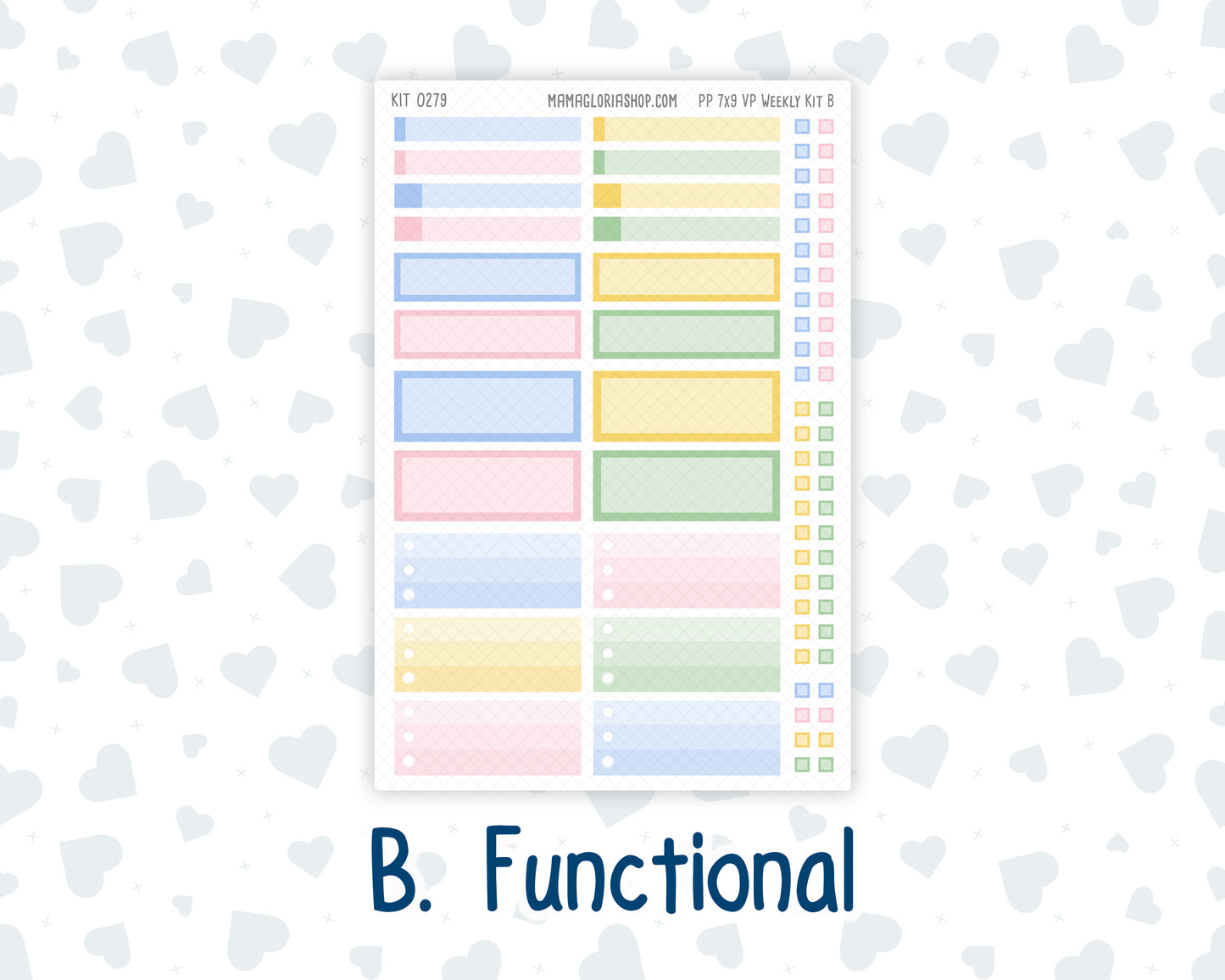 Kit 0279 - 7x9 - Vertical Priorities - Plum Paper - Weekly Kit - August - Not Ready For School