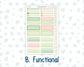 Kit 0256 - 7x9 - Vertical Priorities - Plum Paper - Weekly Kit - March - Froggy Luck