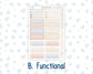 Kit 0261 - 7x9 - Vertical Priorities - Plum Paper - Weekly Kit - April - Llama Spring