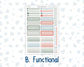 Kit 0245 - 7x9 - Vertical Priorities - Plum Paper - Weekly Kit - December - Vintage Christmas