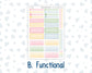 Kit 0260 - 7x9 - Vertical Priorities - Plum Paper - Weekly Kit - April - Pastel Egg Hunt