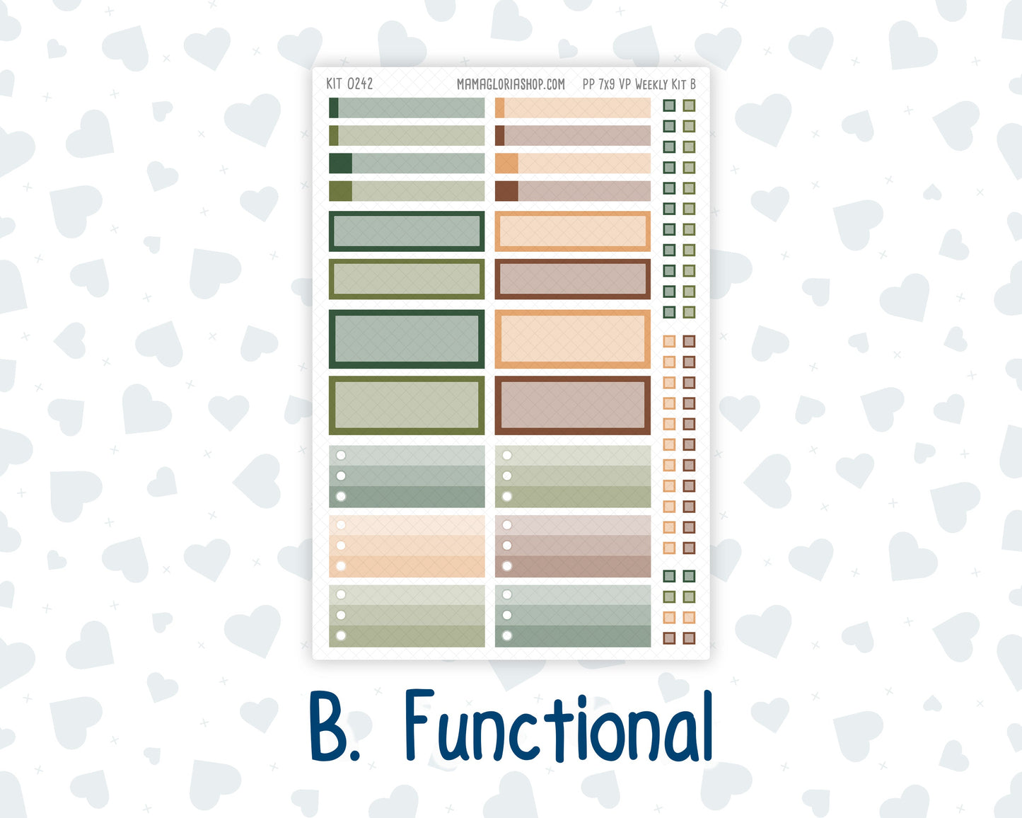 Kit 0242 - 7x9 - Vertical Priorities - Plum Paper - Weekly Kit - November - Cottage Autumn