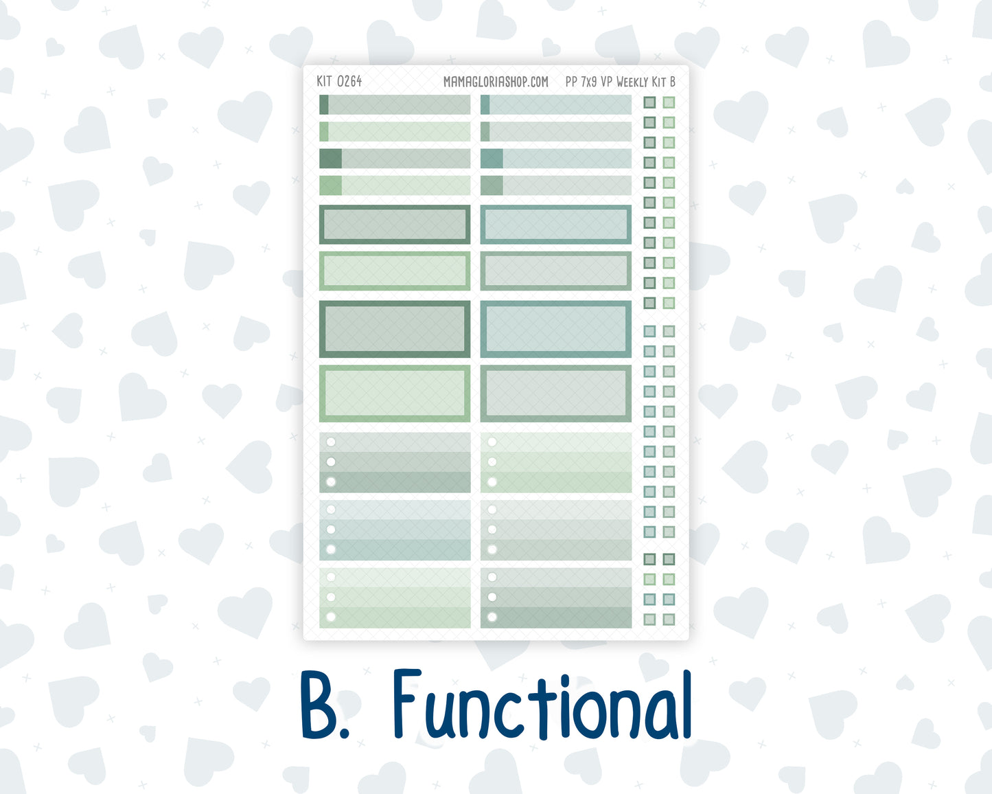 Kit 0264 - 7x9 - Vertical Priorities - Plum Paper - Weekly Kit - May - Spring Walk