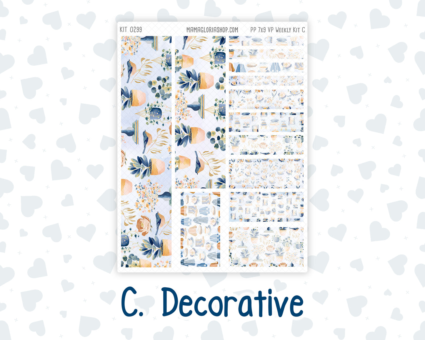 Kit 0299 - 7x9 - Vertical Priorities - Plum Paper - Weekly Kit - October - Book Nook