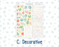 Kit 0260 - 7x9 - Vertical Priorities - Plum Paper - Weekly Kit - April - Pastel Egg Hunt