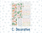 Kit 0259 - 7x9 - Vertical Priorities - Plum Paper - Weekly Kit - March - Spring Garden Chores