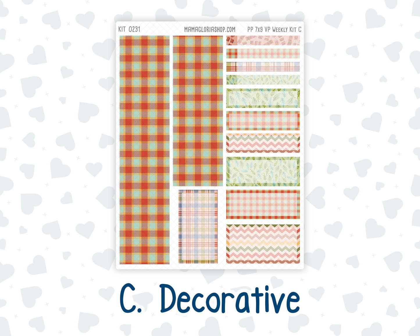 Kit 0231 - 7x9 - Vertical Priorities - Plum Paper - Weekly Kit - August - Backyard BBQ
