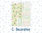 Kit 0256 - 7x9 - Vertical Priorities - Plum Paper - Weekly Kit - March - Froggy Luck