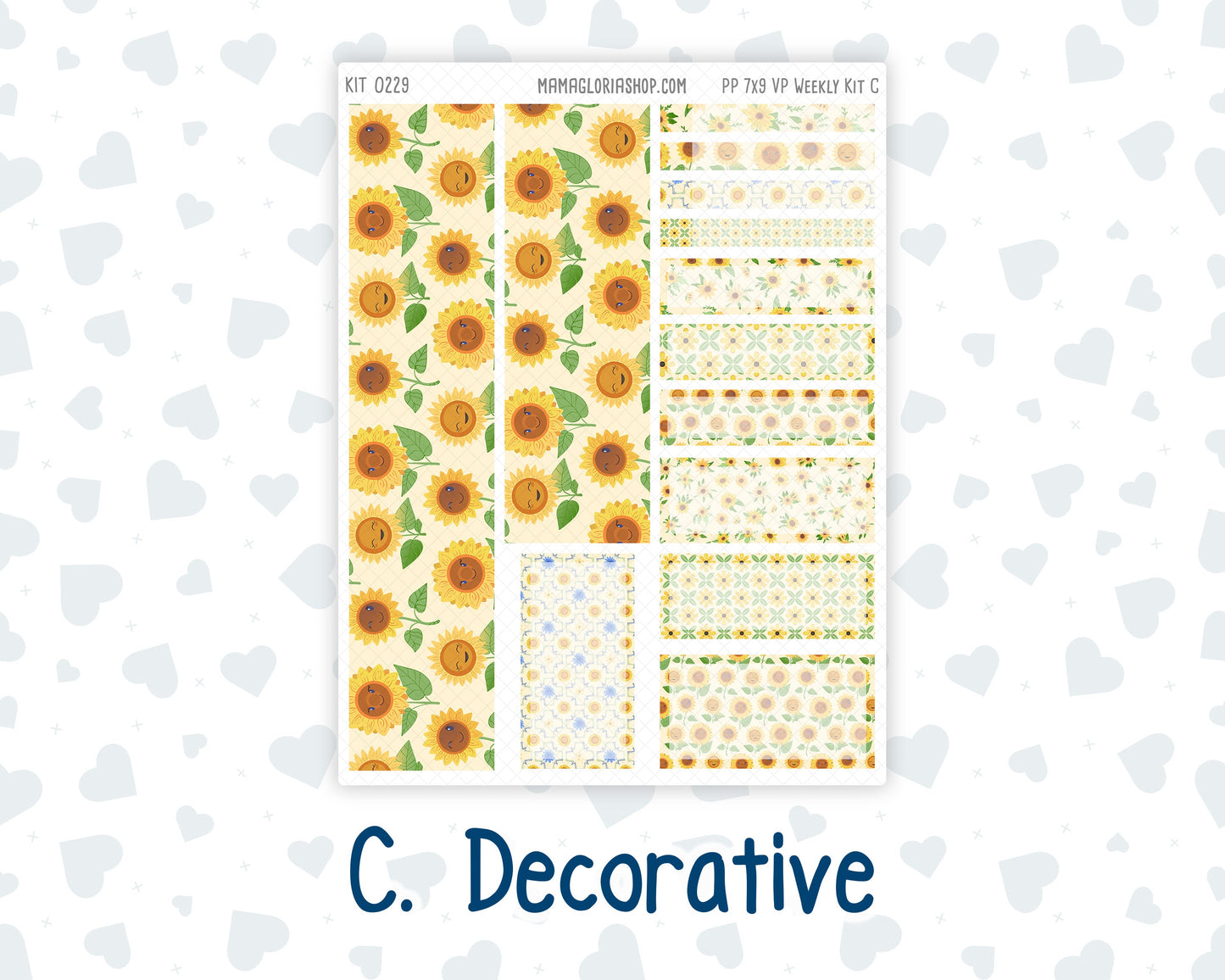 Kit 0229 - 7x9 - Vertical Priorities - Plum Paper - Weekly Kit - August - Golden Faces