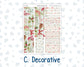 Kit 0308 - 7x9 - Vertical Priorities - Plum Paper - Weekly Kit - December - Knit & Holly