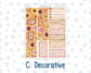Kit 0240 - 7x9 - Vertical Priorities - Plum Paper - Weekly Kit - November - Cozy Thanksgiving