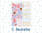 Kit 0269 - 7x9 - Vertical Priorities - Plum Paper - Weekly Kit - June - Dolce Mare