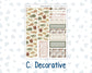 Kit 0298 - 7x9 - Vertical Priorities - Plum Paper - Weekly Kit - October - Velvet Bloom