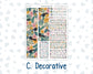 Kit 0275 - 7x9 - Vertical Priorities - Plum Paper - Weekly Kit - July - Tropical Safari Blush
