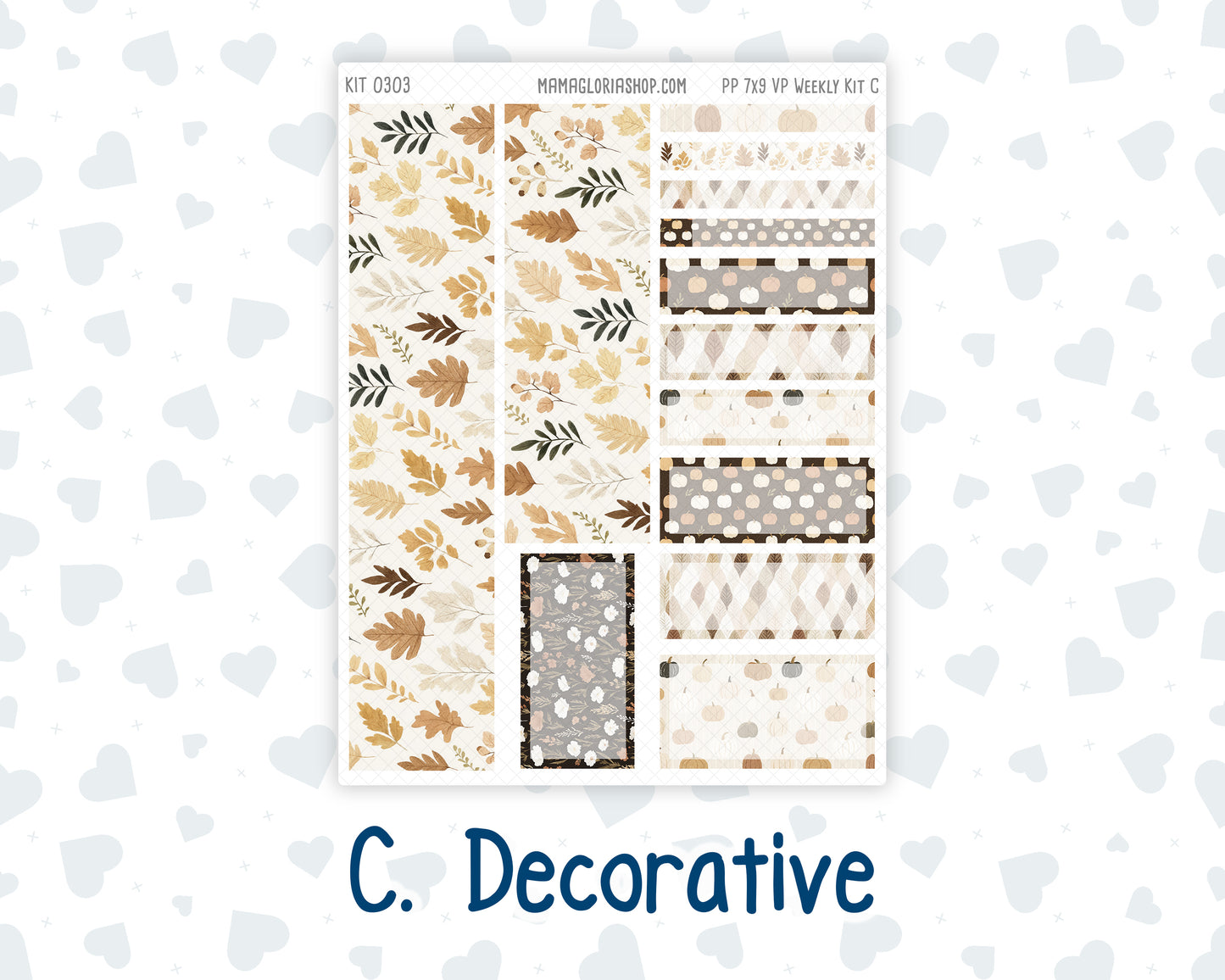 Kit 0303 - 7x9 - Vertical Priorities - Plum Paper - Weekly Kit - November - Into The Woods