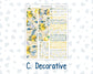 Kit 0274 - 7x9 - Vertical Priorities - Plum Paper - Weekly Kit - July - Sunny Lemon Shore