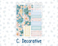 Kit 0216- 7x9 Plum Paper Vertical Priorities - Daisy Days- May
