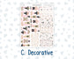 Kit 0297 - 7x9 - Vertical Priorities - Plum Paper - Weekly Kit - October - Pink Spell