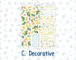 Kit 0227 - 7x9 - Vertical Priorities - Plum Paper - Weekly Kit - July - Lemon Grove