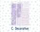 Kit 0263 - 7x9 - Vertical Priorities - Plum Paper - Weekly Kit - April - Lavender Drift