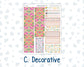 Kit 0226 - 7x9 - Vertical Priorities - Plum Paper - Weekly Kit - July - Tropical Whimsy