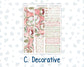 Kit 0244 - 7x9 - Vertical Priorities - Plum Paper - Weekly Kit - December - Santas Village