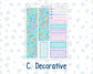 Kit 0230 - 7x9 - Vertical Priorities - Plum Paper - Weekly Kit - August - School Daze