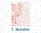 Kit 0294 - 7x9 - Vertical Priorities - Plum Paper - Weekly Kit - September - Rosy Reveria