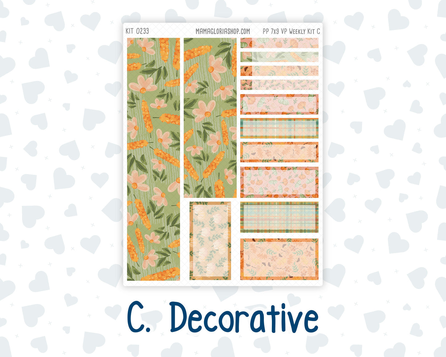 Kit 0233 - 7x9 - Vertical Priorities - Plum Paper - Weekly Kit - September - Cinnamon Days