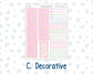 Kit 0262 - 7x9 - Vertical Priorities - Plum Paper - Weekly Kit - April - Spring Puffs