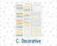 Kit 0265 - 7x9 - Vertical Priorities - Plum Paper - Weekly Kit - May - Honeybee Sky