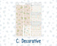 Kit 0261 - 7x9 - Vertical Priorities - Plum Paper - Weekly Kit - April - Llama Spring