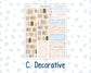 Kit 0305 - 7x9 - Vertical Priorities - Plum Paper - Weekly Kit - December - Sugarplum Parade