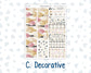 Kit 0272 - 7x9 - Vertical Priorities - Plum Paper - Weekly Kit - May - Graduation