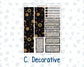 Kit 0238 - 7x9 - Vertical Priorities - Plum Paper - Weekly Kit - October - Starry Autumn Nights