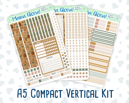 Kit 0243 - A5 Compact Vertical - Weekly Kit - November - Boho Autumn