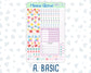 Kit 0225 - A5 Compact Vertical - Weekly Kit - July - Carnival Joy