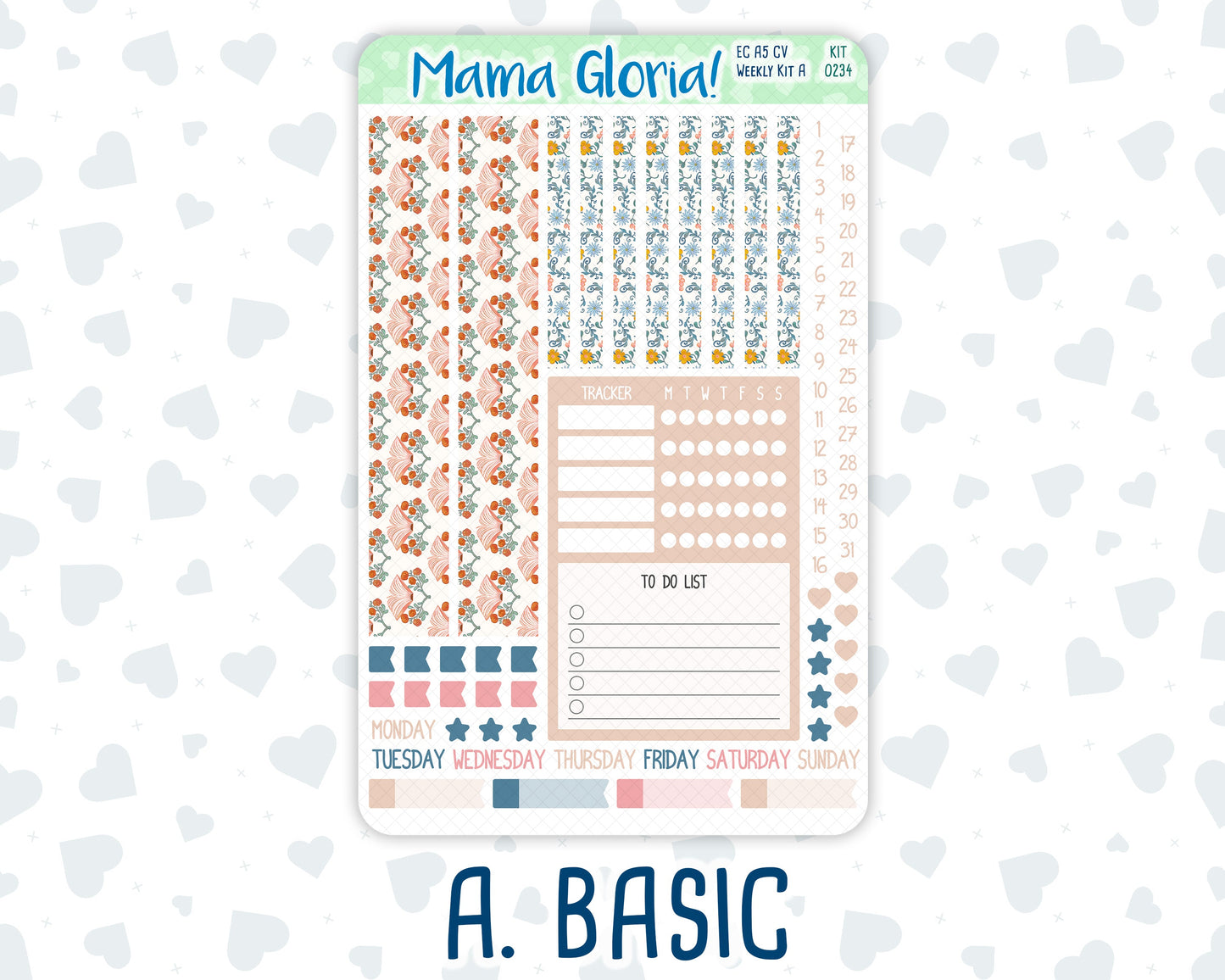 Kit 0234 - A5 Compact Vertical - Weekly Kit - September - REF - Kit 0234 – Reader’s Escape - September
