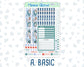 Kit 0247 - A5 Compact Vertical - Weekly Kit - December - Snow Day Adventures