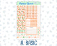 Kit 0228 - A5 Compact Vertical - Weekly Kit - August - Just Peachy