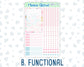 Kit 0246 - A5 Compact Vertical - Weekly Kit - December - Gingerbread Sweets